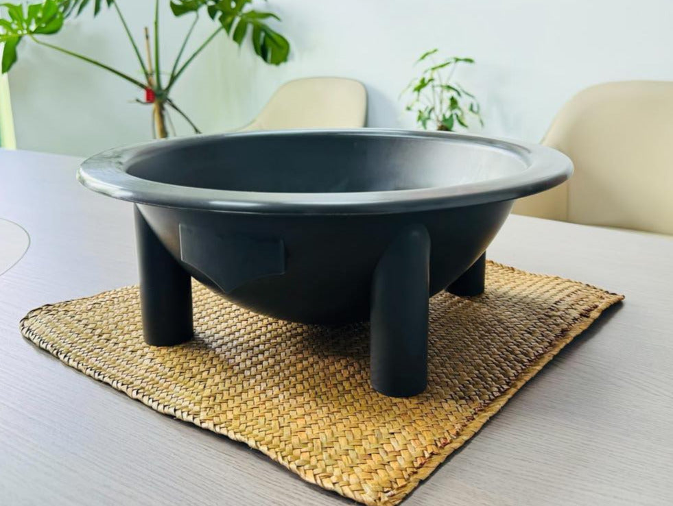 Tanoa Plastic Kava Bowl - Black 5-Liter Food Grade