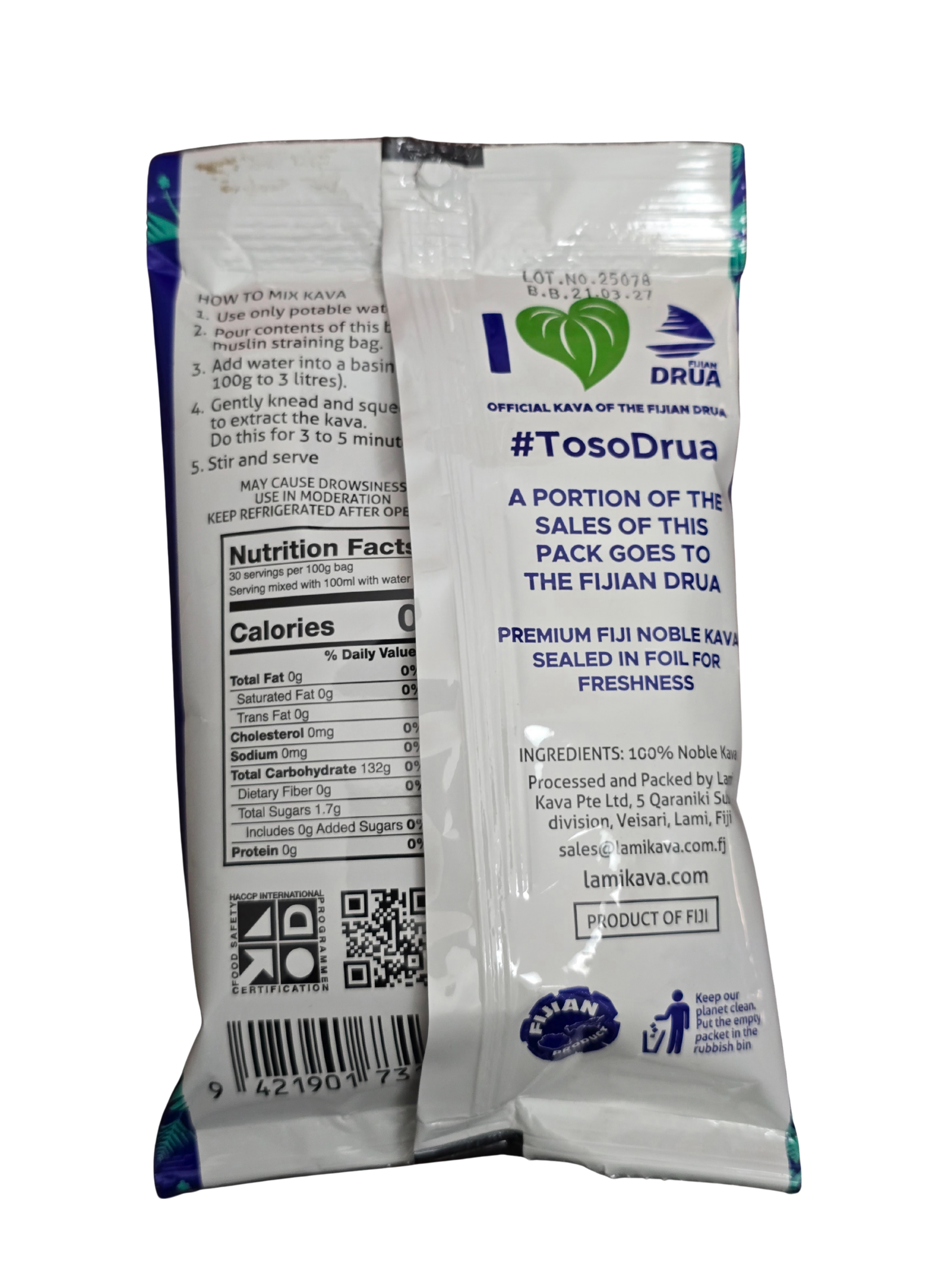 Fijian Drua Kava - 100g by Lami Kava